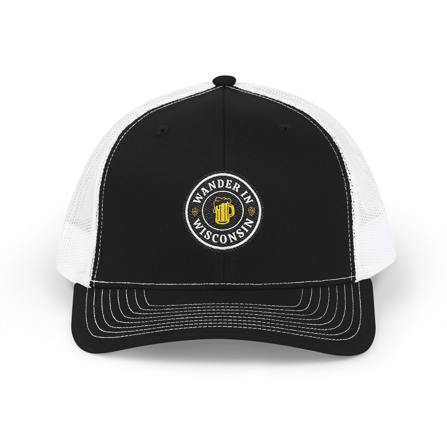 Limited Ed. Wanderin Embroidered Snapback Trucker Cap, Outdoor Apparel, Gift for Him, Adventure Gear, Summer Fashion, Casual Style