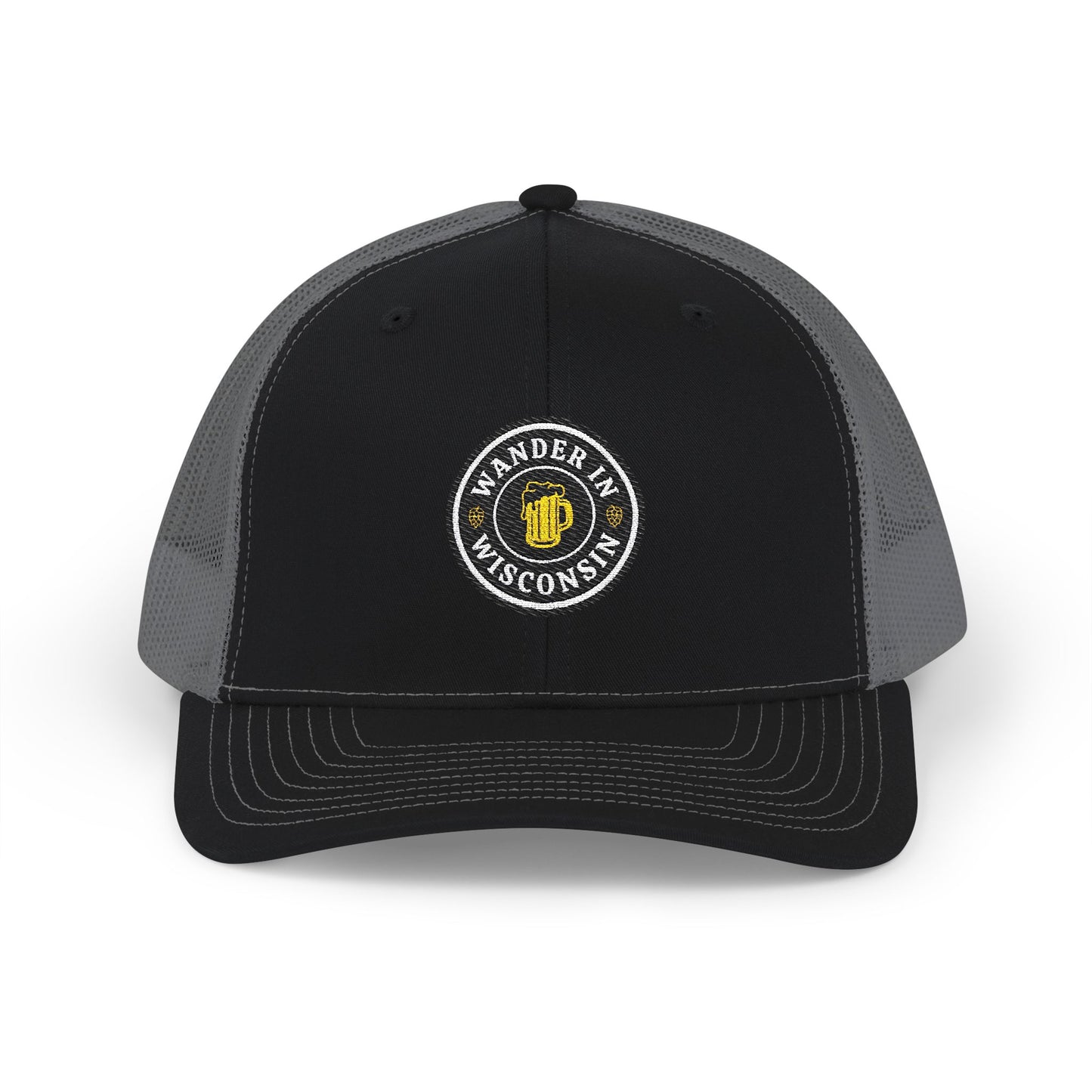 Limited Ed. Wanderin Embroidered Snapback Trucker Cap, Outdoor Apparel, Gift for Him, Adventure Gear, Summer Fashion, Casual Style