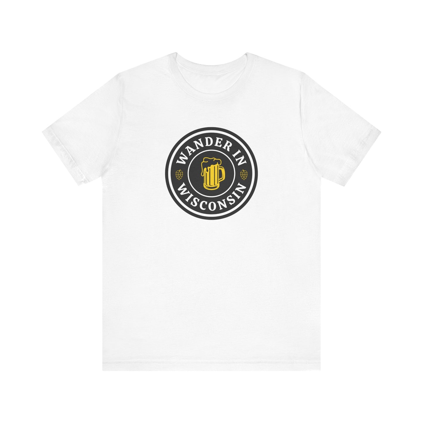 Wander in Wisconsin Tee - Unisex Jersey Short Sleeve T-Shirt for Adventure Lovers