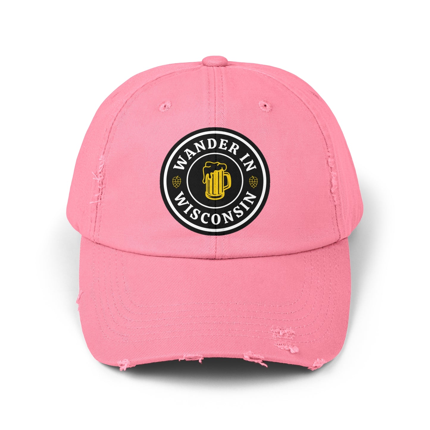 Wanderin WI Distressed Cap