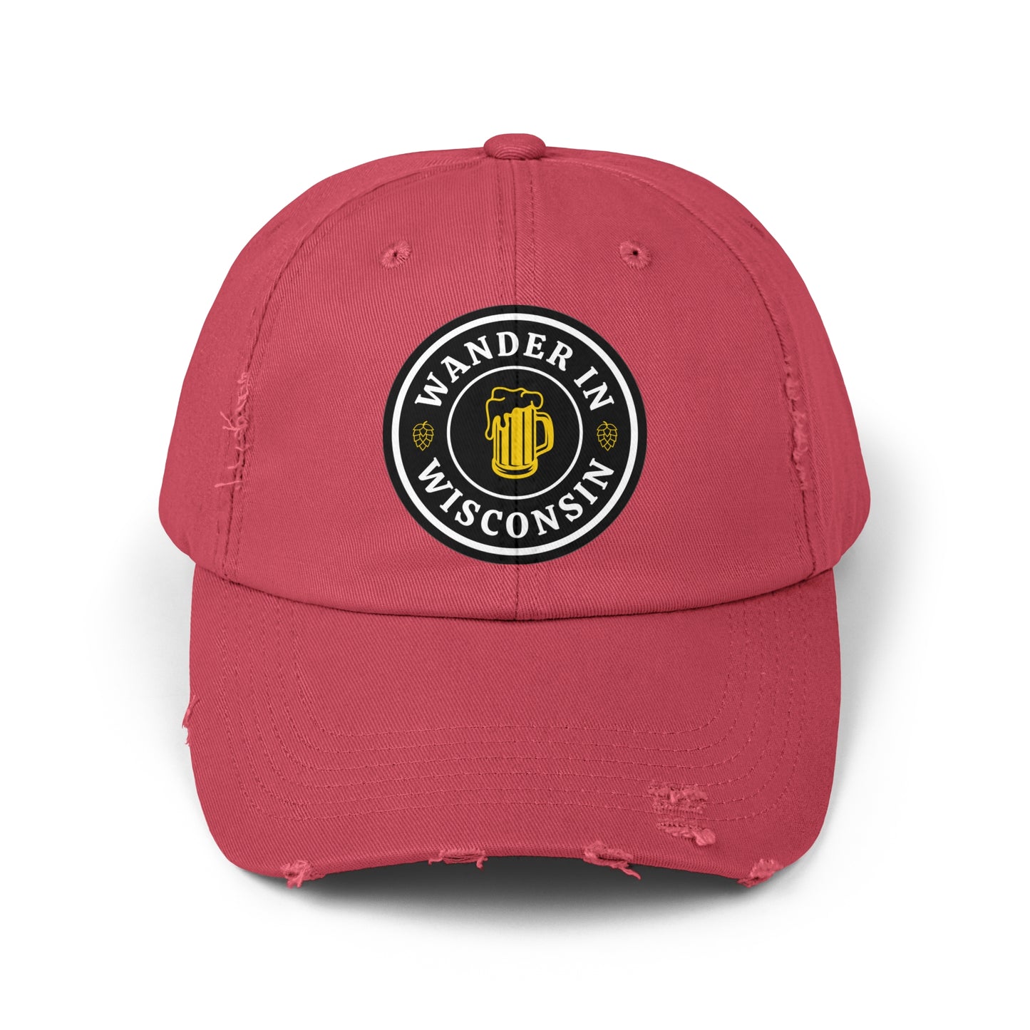 Wanderin WI Distressed Cap