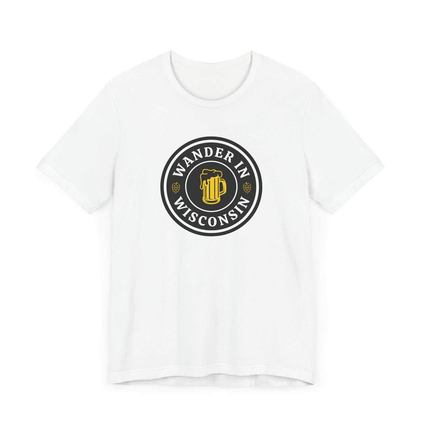 Wander in Wisconsin Tee - Unisex Jersey Short Sleeve T-Shirt for Adventure Lovers