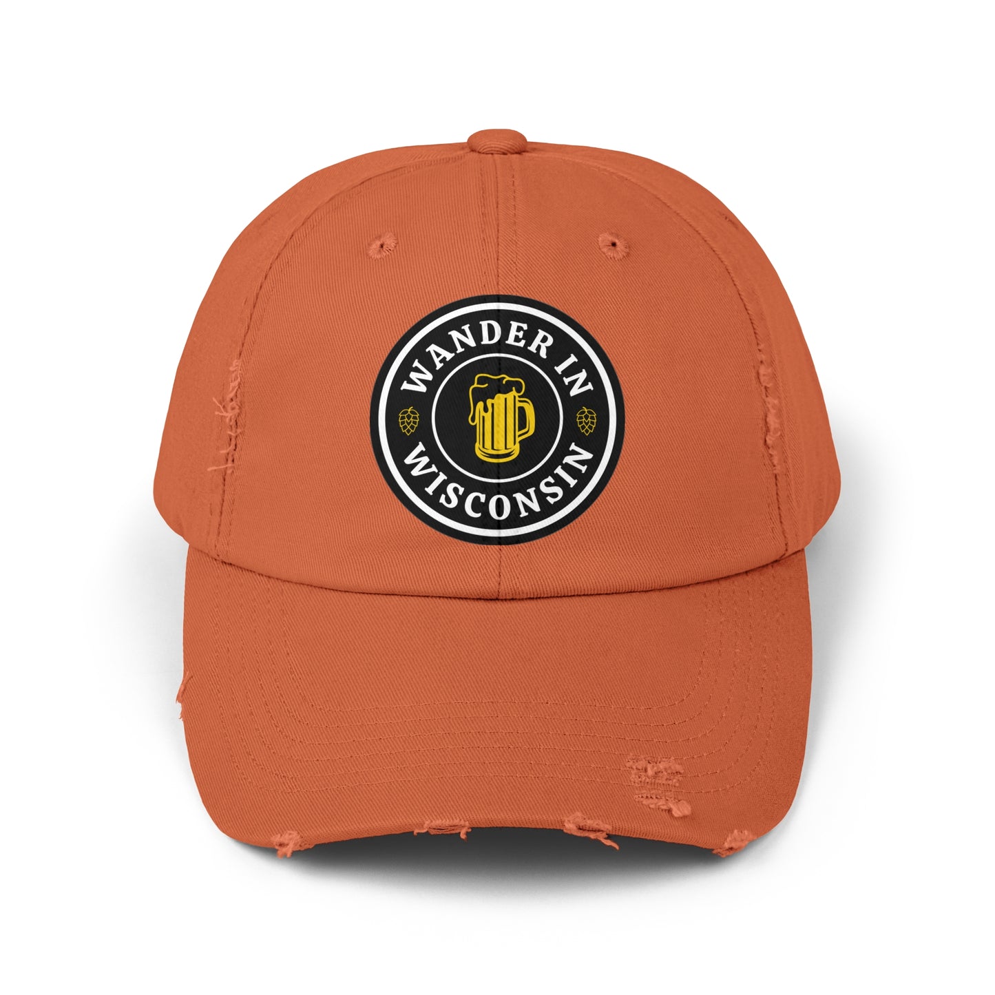Wanderin WI Distressed Cap