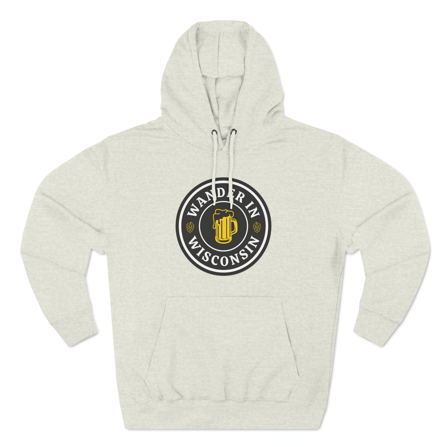 Wanderin Fleece Hoodie S-3X print on front