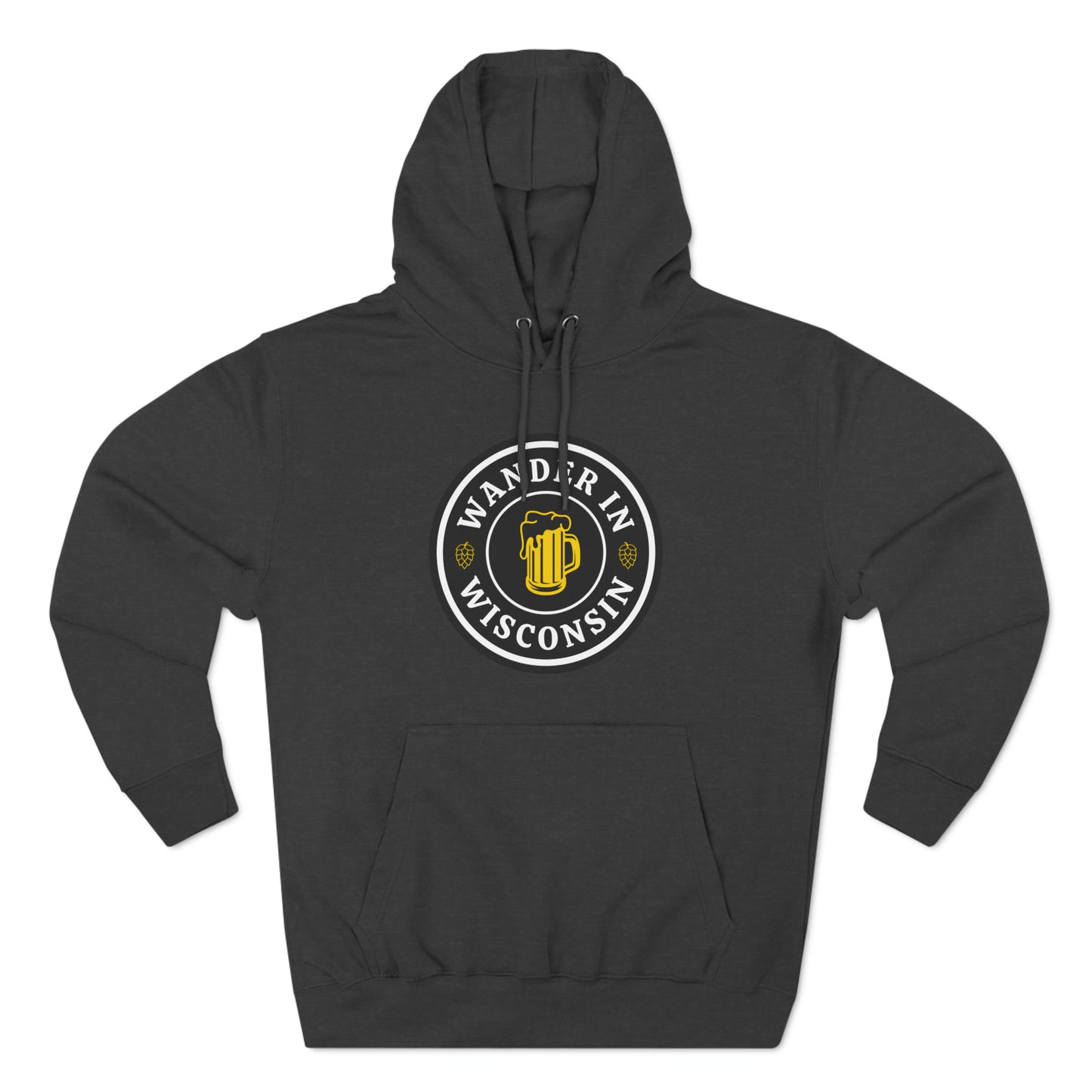 Wanderin Fleece Hoodie S-3X print on front