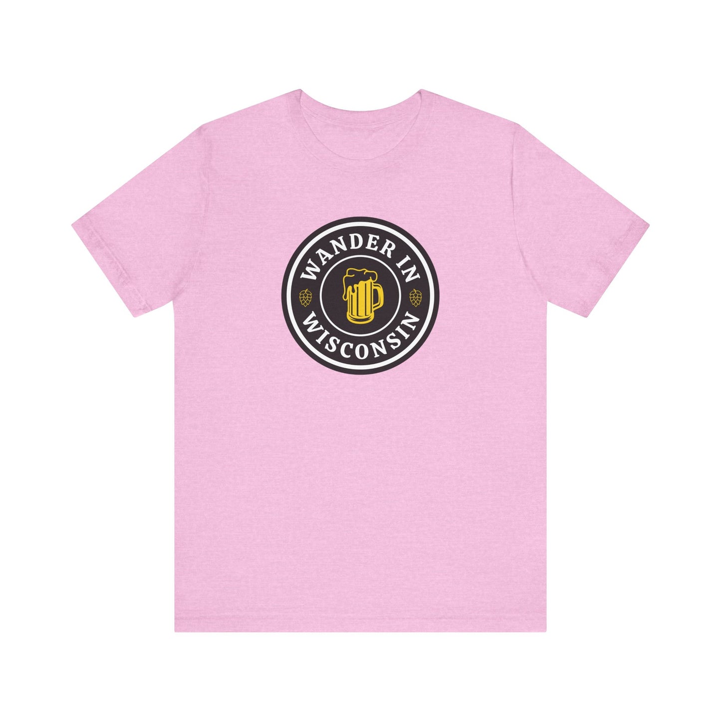 Wander in Wisconsin Tee - Unisex Jersey Short Sleeve T-Shirt for Adventure Lovers