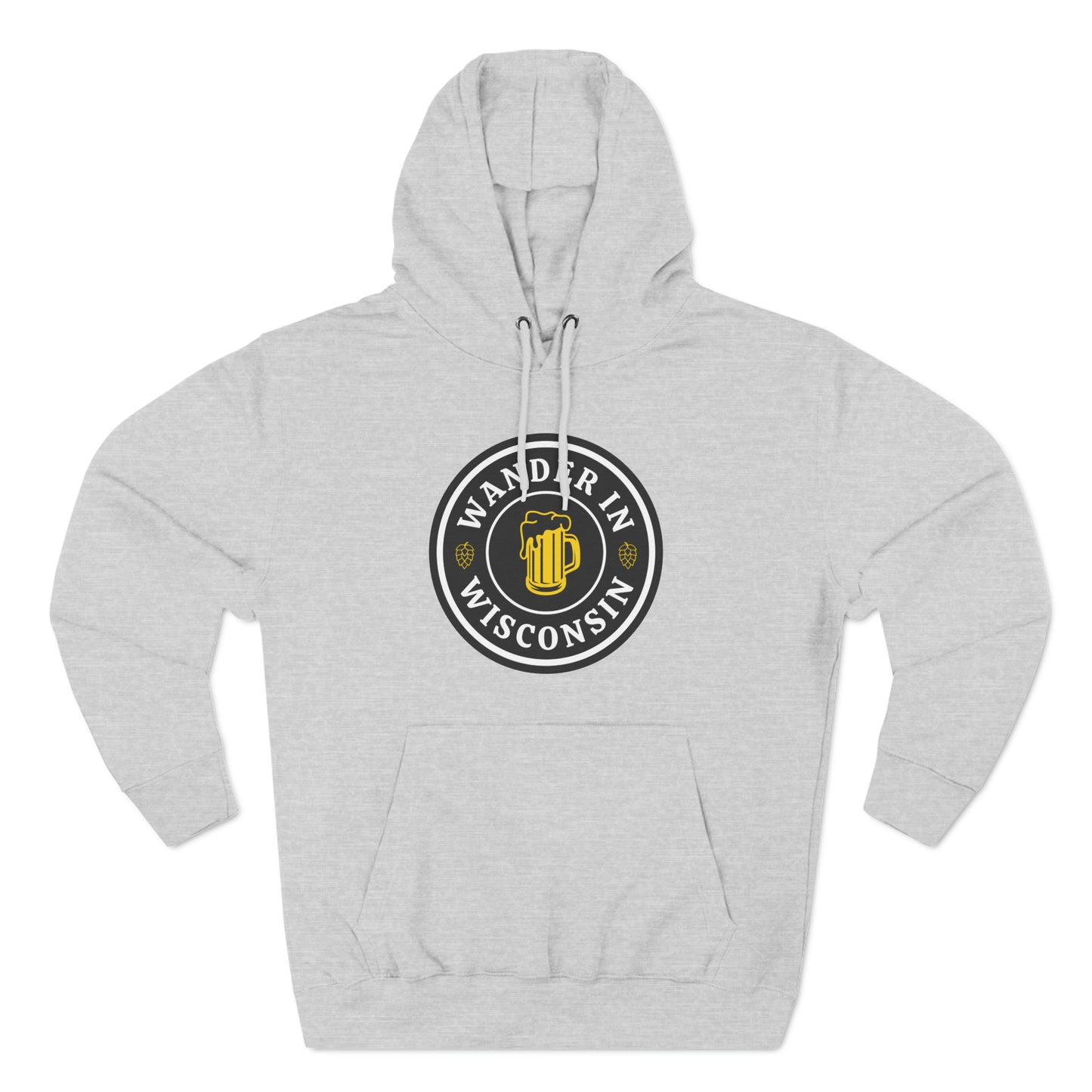 Wanderin Fleece Hoodie S-3X print on front