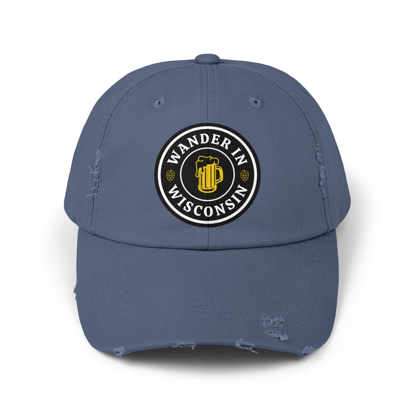 Wanderin WI Distressed Cap