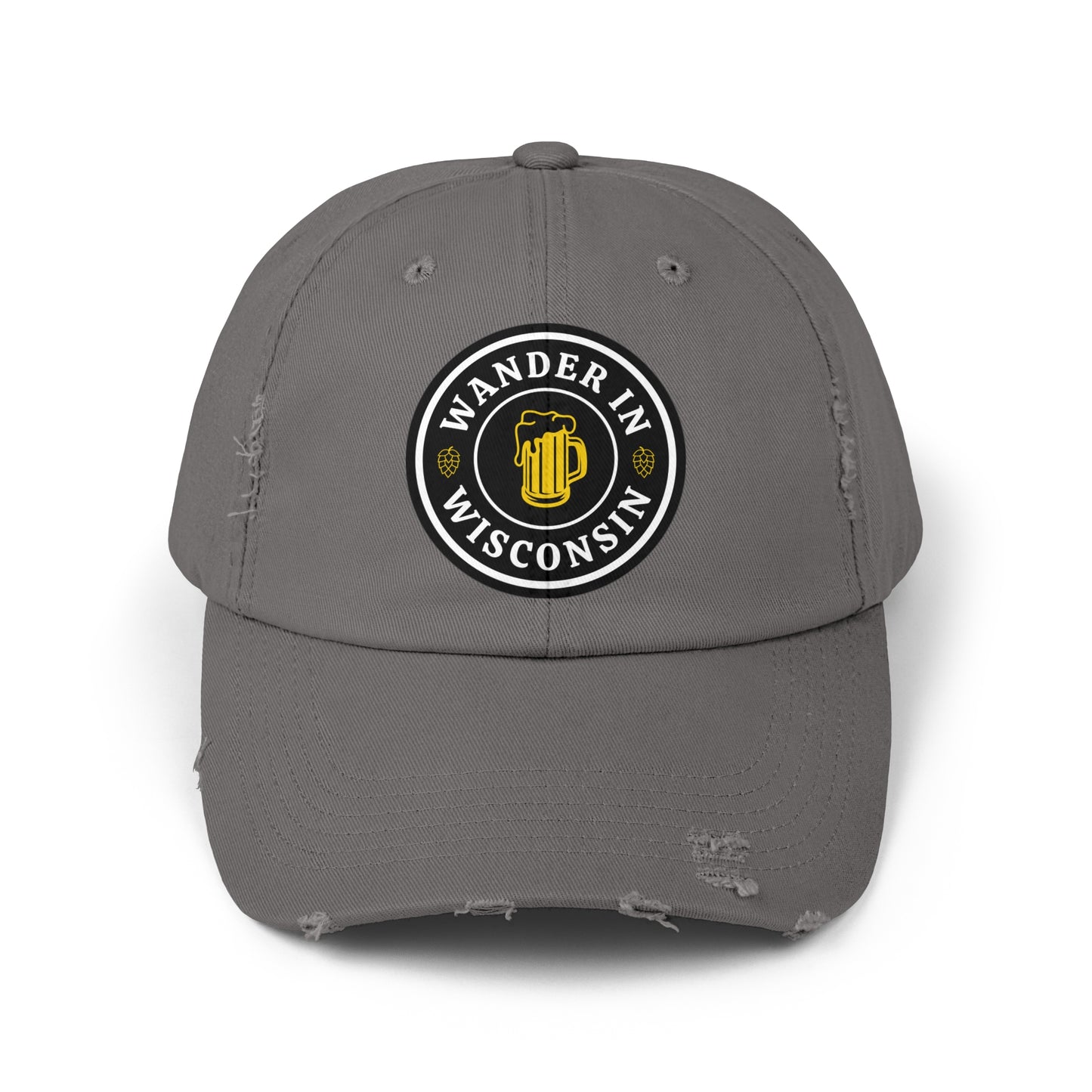 Wanderin WI Distressed Cap