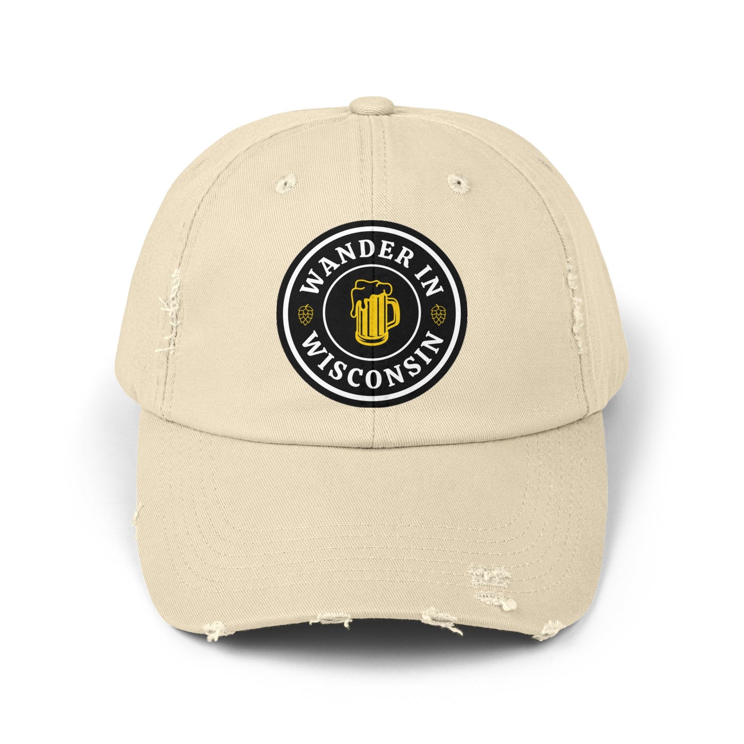Wanderin WI Distressed Cap