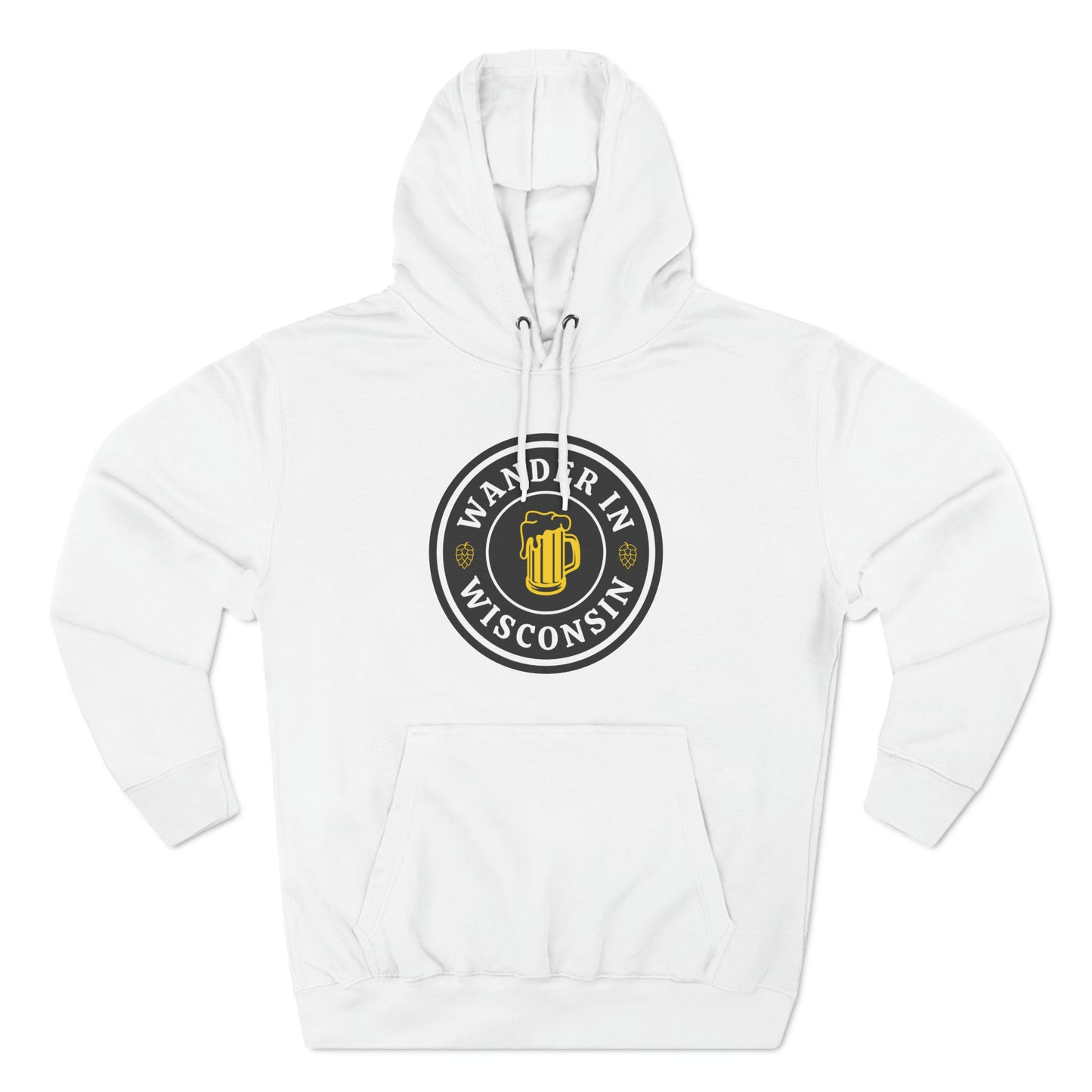 Wanderin Fleece Hoodie S-3X print on front