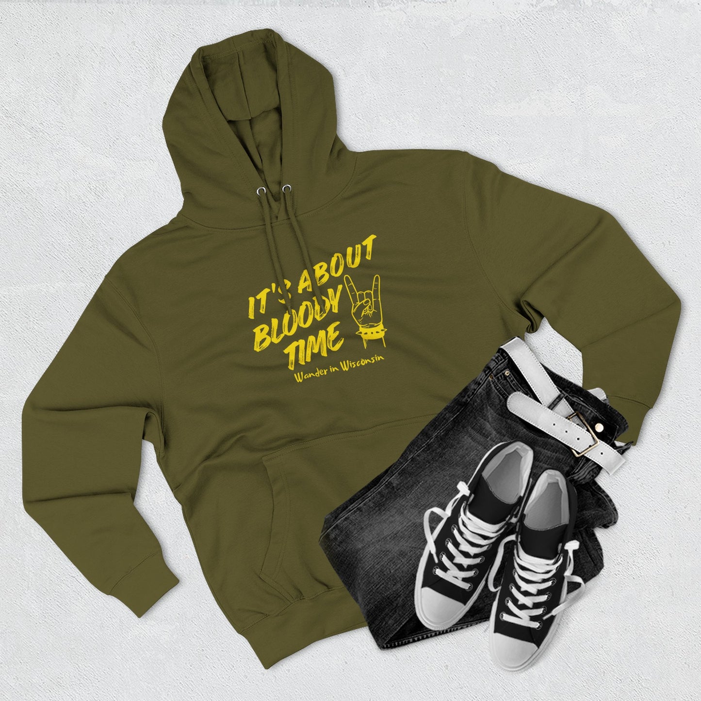 It's About Bloody Time Hoodie — Limited Ed (XS-3X)
