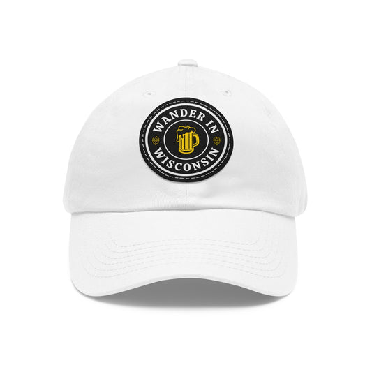 Wanderin Dad Hat with Leather Patch (Round)