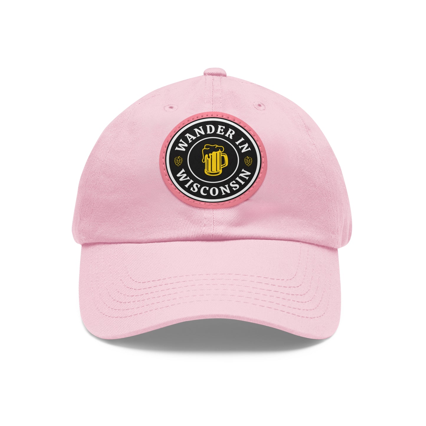 Wanderin Dad Hat with Leather Patch (Round)