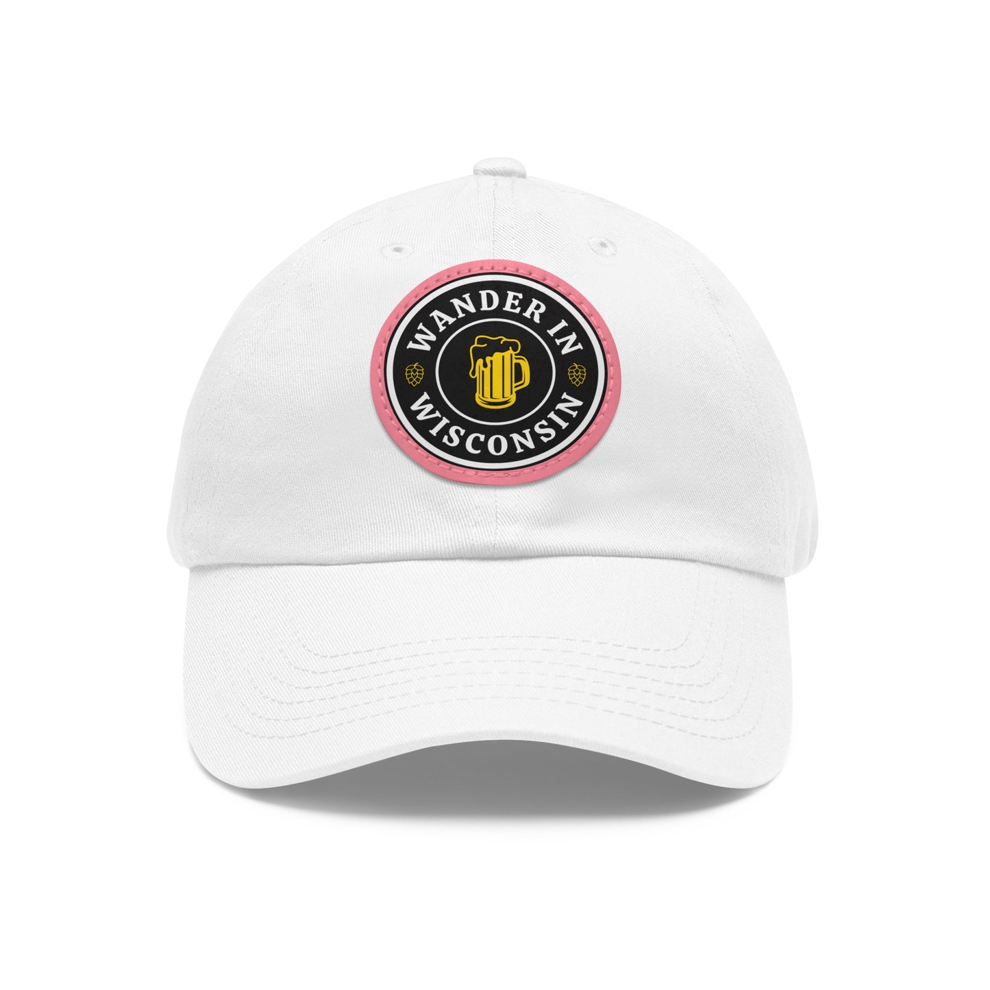 Wanderin Dad Hat with Leather Patch (Round)