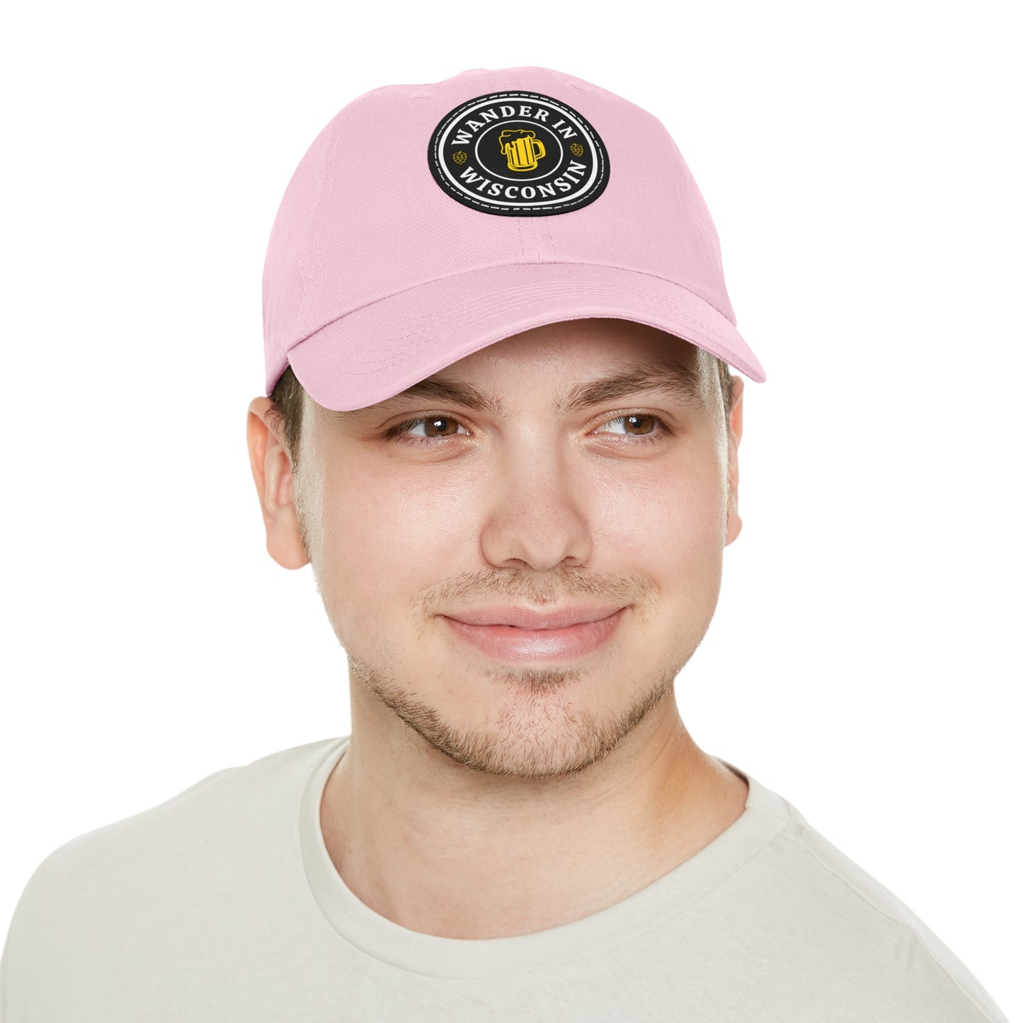 Wanderin Dad Hat with Leather Patch (Round)