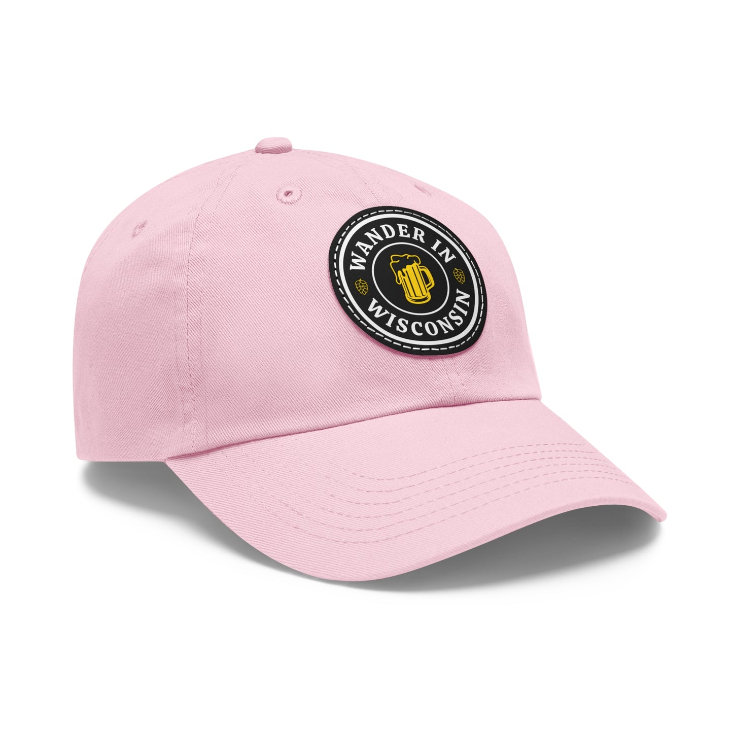 Wanderin Dad Hat with Leather Patch (Round)