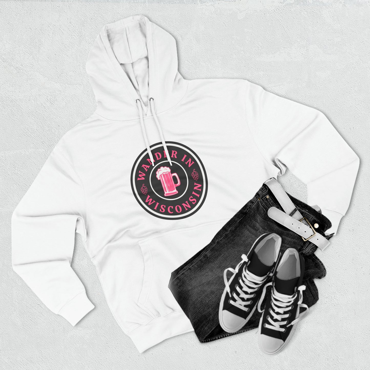 *Limited edition* Wander in WI Fleece Hoodie