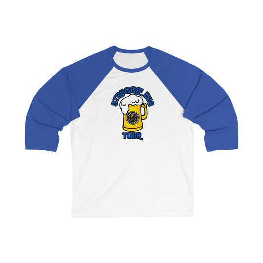 STRUGGLE BUS TOUR BLUE Baseball Tee