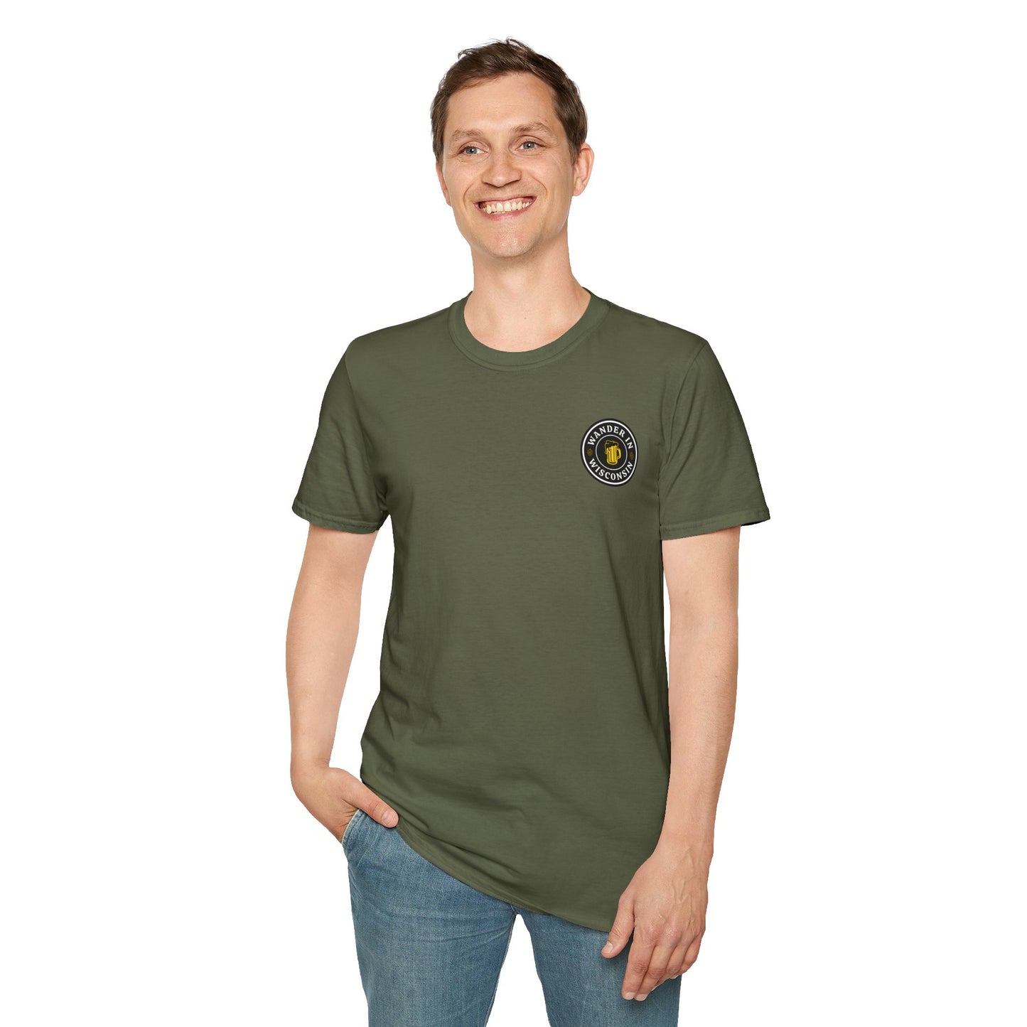 Official Wanderin Fall Ride Tee w/Wander in WI Logo (front) XS-5X