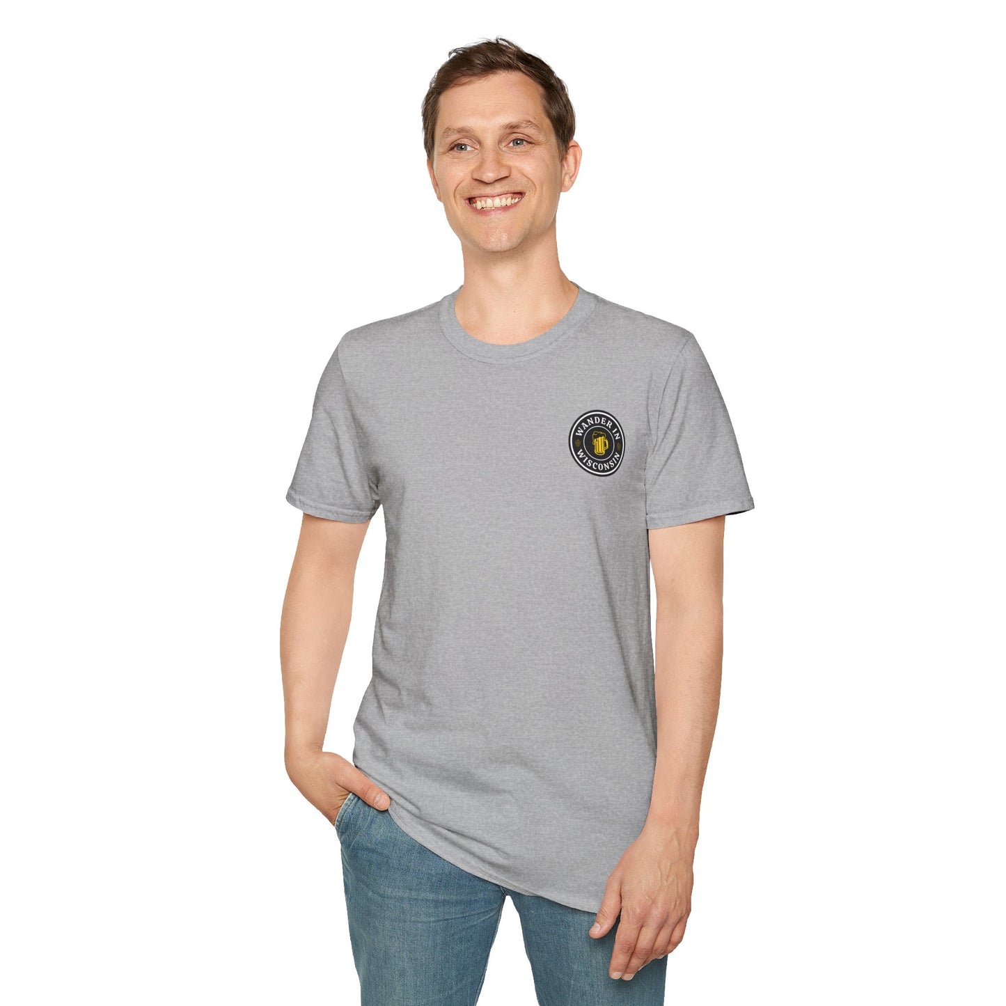 Official Wanderin Fall Ride Tee w/Wander in WI Logo (front) XS-5X